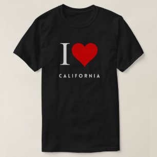 Camiseta Corazón de los hombres negros de California