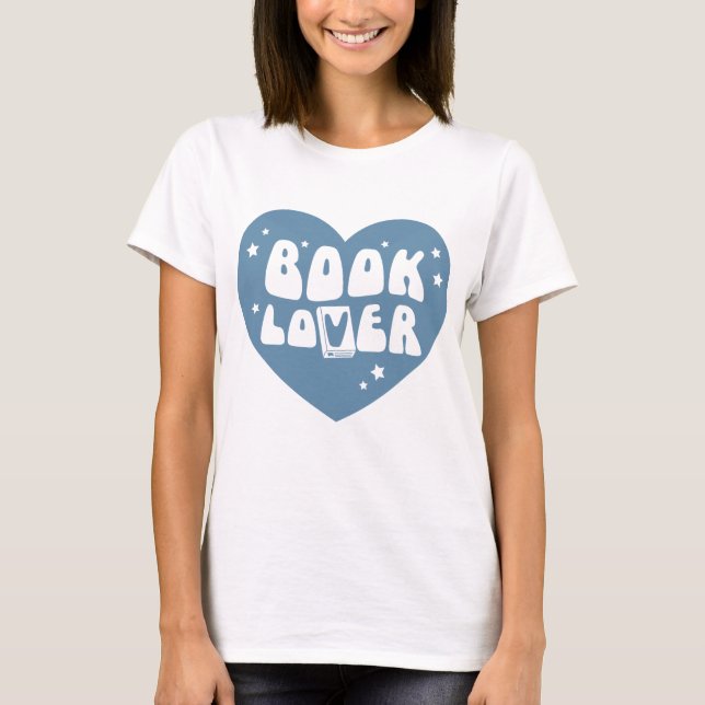 Camiseta Corazón de los Lover del Libro (Anverso)