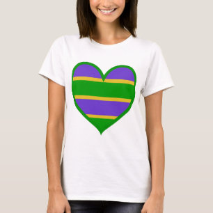 Camiseta Corazón de Mardi Gras