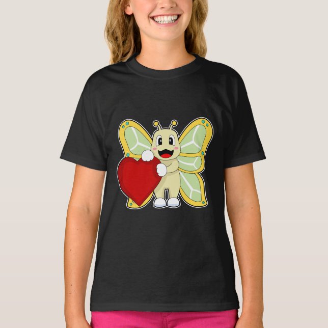 Camiseta Corazón de Mariposa (Anverso)