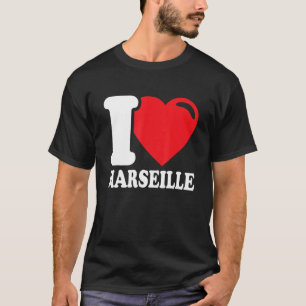 Camiseta Corazón de Marsella Hermosa ciudad de Marsella que