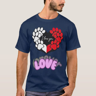 Camiseta Corazón de Mascota Adorable