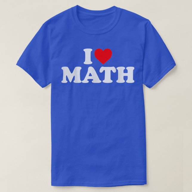 Camiseta Corazón de matemáticas de amor 1 (Diseño del anverso)