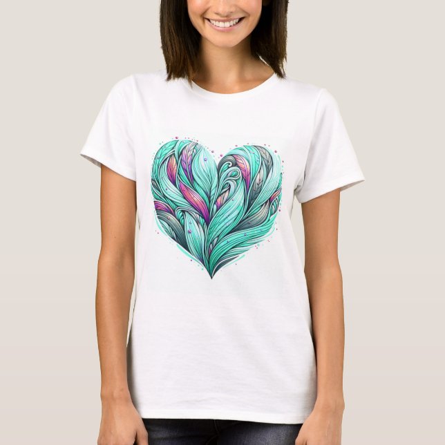 Camiseta Corazón de menta (Anverso)