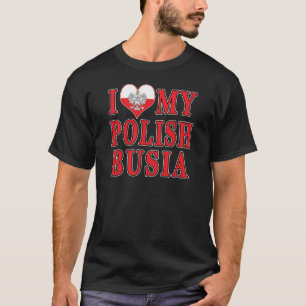 Camiseta Corazón de mi busia polaca