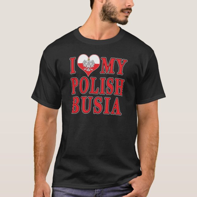 Camiseta Corazón de mi busia polaca (Anverso)