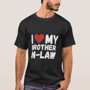 Camiseta Corazón de mi cuñado Amo a mi cuñado