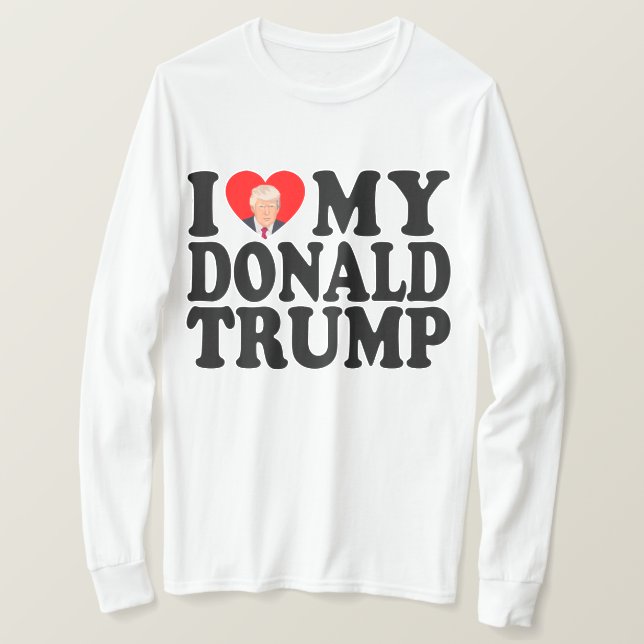 Camiseta Corazón de mi Donald Trump 47° presidente (Anverso del diseño)