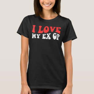 Camiseta Corazón de mi ex FG Amo mi corazón rojo ex novia