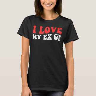 Camiseta Corazón de mi ex FG Amo mi corazón rojo ex novia