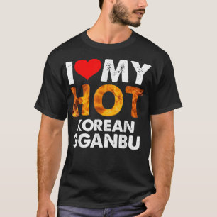 Camiseta Corazón de mi gganbu coreano caliente para los ami