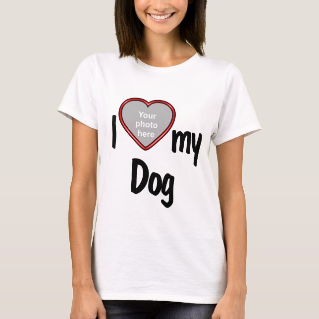 Camiseta Corazón de mi perro - Foto de tu Mascota (Anverso)