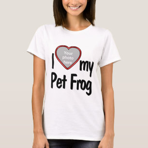 Camiseta Corazón de mi rana Mascota - Foto Suelta En Camise