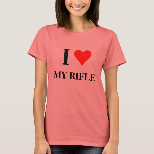 Camiseta Corazón de mi Rifle (Anverso)