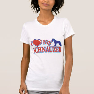 Camiseta Corazón de mi Schnauzer