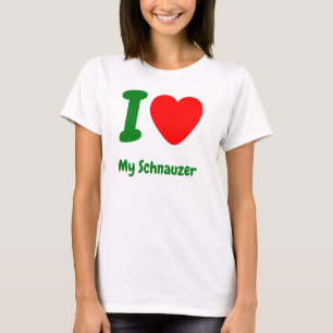 Camiseta Corazón de mi Schnauzer