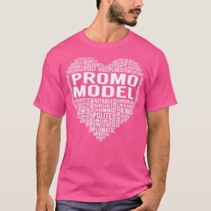 Camiseta Corazón de modelo de promoción