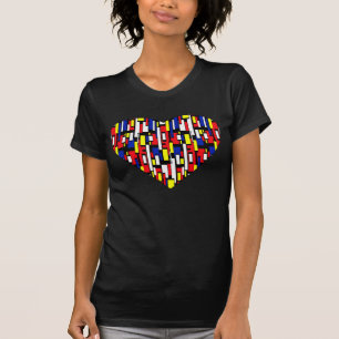 CAMISETA CORAZÓN DE MONDRAIN