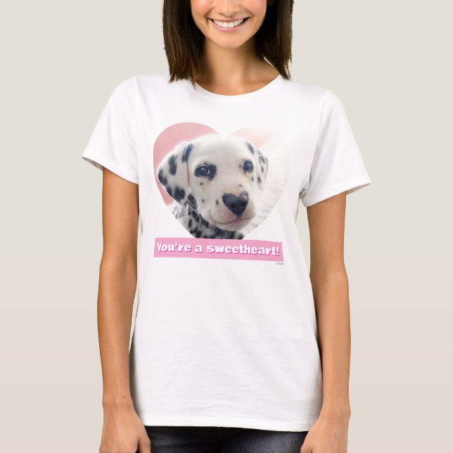 Camiseta Corazón de Nariz Dálmata (Anverso)