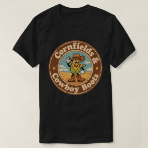 Camiseta Corazón de Nebraska_ Encanto de maizal estilo vint