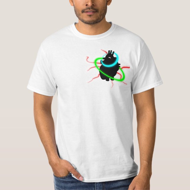 Camiseta Corazón de neón (Anverso)