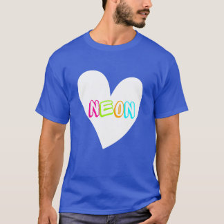 Camiseta Corazón de neón neón WHT