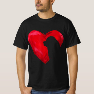 Camiseta Corazón de Newfoundland   Regalo para perros día d