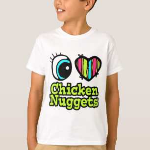 Camiseta Corazón de Ojo Brillante Me Encantan los Nuggets d