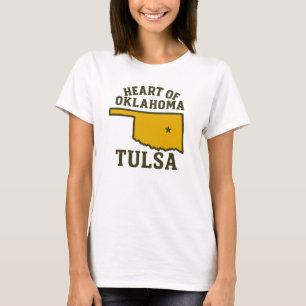 Camiseta Corazón de Oklahoma   Diseño del mapa del estado d