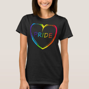 Camiseta Corazón de orgullo lindo Lgbtq Lgbtq Lechuga Ropa 