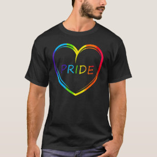 Camiseta Corazón de orgullo lindo Lgbtq Lgbtq Lechuga Ropa 