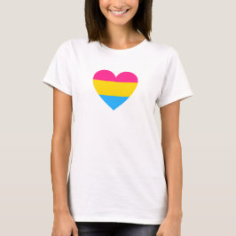 Camiseta Corazón de orgullo pansexual