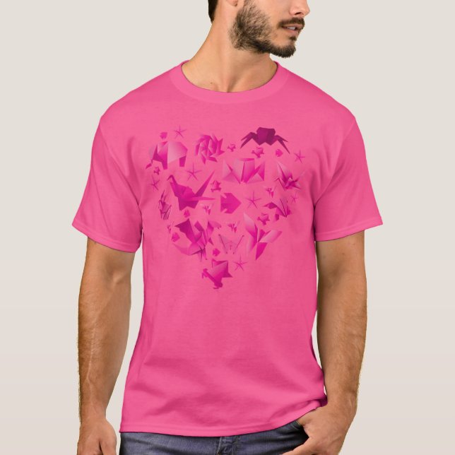Camiseta Corazón de Origami (Anverso)