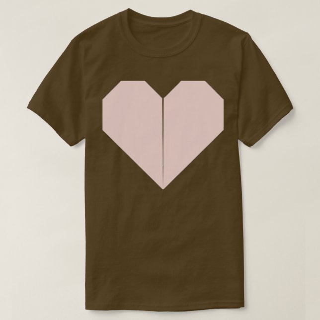Camiseta Corazón de Origami 11 (Diseño del anverso)