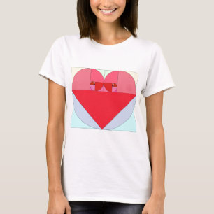 Camiseta Corazón de oro del coeficiente