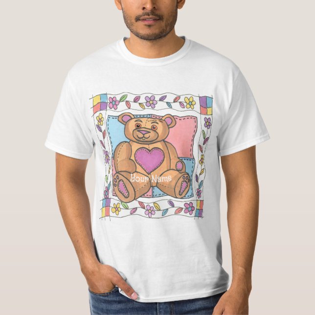 Camiseta Corazón de osito de peluche (Anverso)
