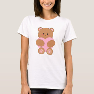 Camiseta corazón de oso