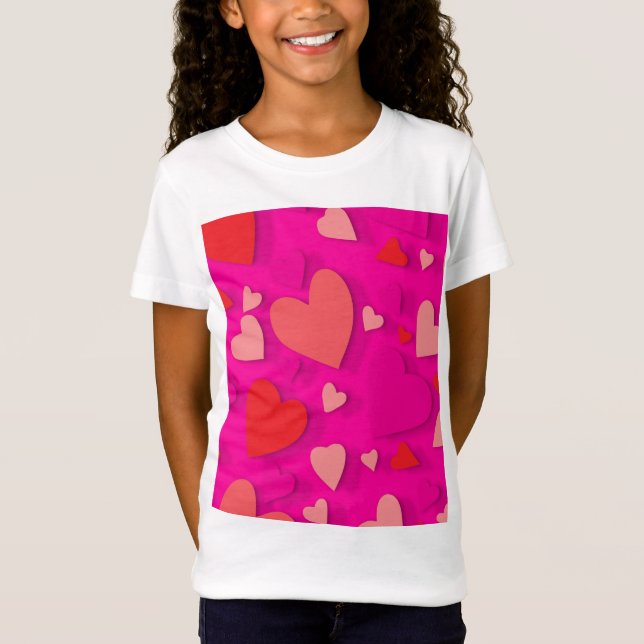 Camiseta Corazón de papel decorativo 2 (Anverso)