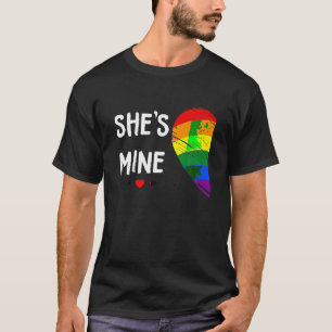 Camiseta Corazón de pareja de lesbianas es mi homosexualida