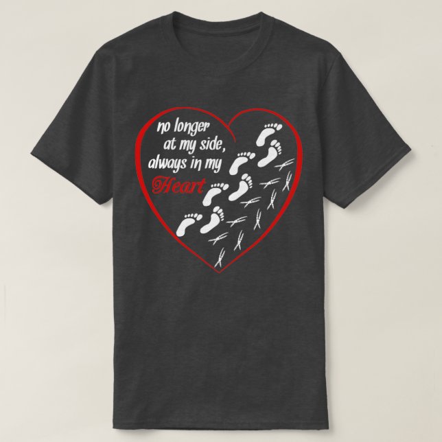 Camiseta Corazón de pasos del loro (Diseño del anverso)