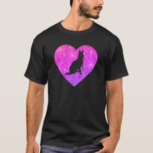 Camiseta Corazón De Pastor Alemán Para Chicas Adolescentes