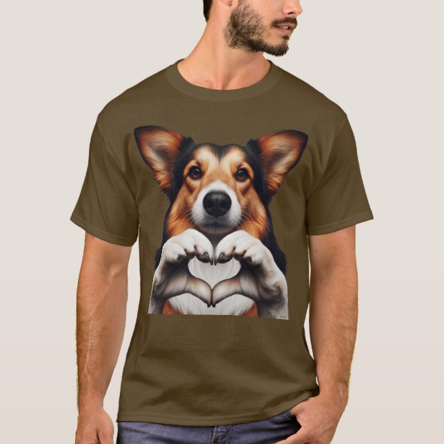 Camiseta Corazón de perrito (Anverso)