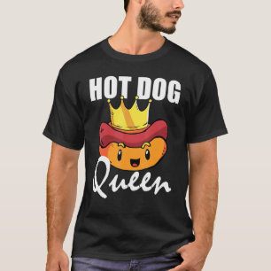 Camiseta Corazón de Perro caliente Reina Wiener Salchicha P