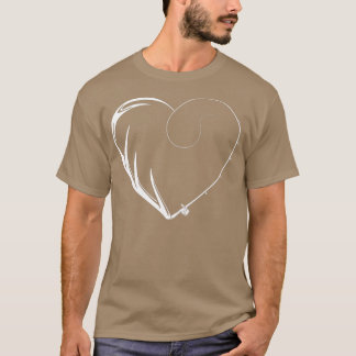 Camiseta Corazón de pesca y caza