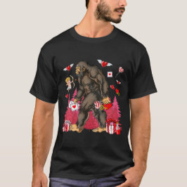 Camiseta Corazón de pie grande Valentine Love Sasquatch Bel