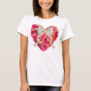 Camiseta Corazón de pincel y arveja dálmata