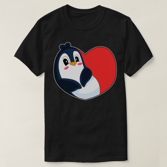 Camiseta Corazón de pingüino (Diseño del anverso)