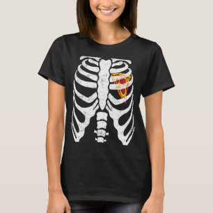 Camiseta Corazón De Pizza En Ropa Xrax Ropa De Esqueleto Ho
