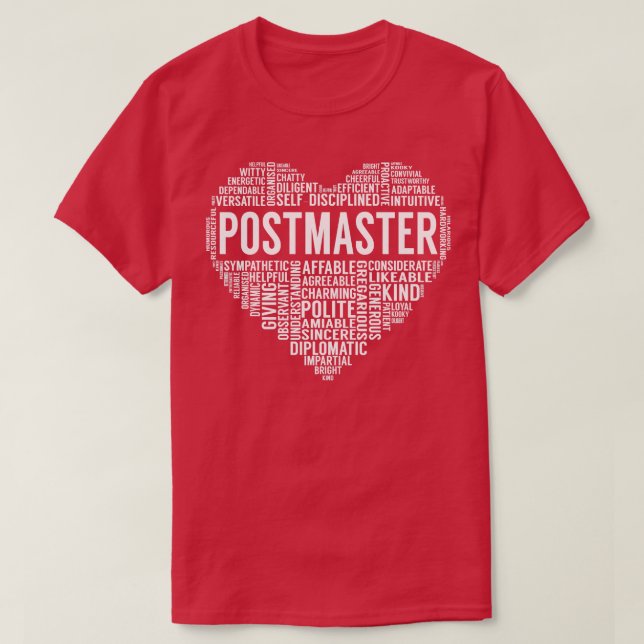 Camiseta Corazón de Postmaster (Diseño del anverso)