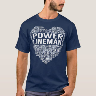 Camiseta Corazón de Power Lineman